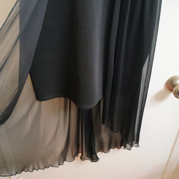 I.N. San Francisco Black Strapless Dress with Gold Accents - Picture 4 of 8